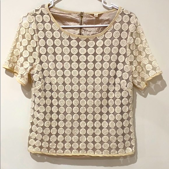 Adiva embroidered Mesh Top - Picture 1 of 6